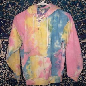 Tie dye hoodie💛💓💙